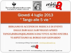 TANGO E BURLESQUE SOTTO I PORTICI !!!!!